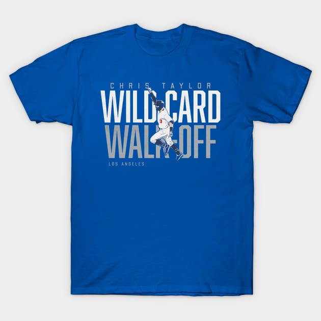 Chris Taylor Wild Card Walk-Off T-Shirt by Erianna Bee